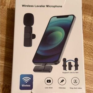 Wireless Lavalier Microphone for Smartphones - Black